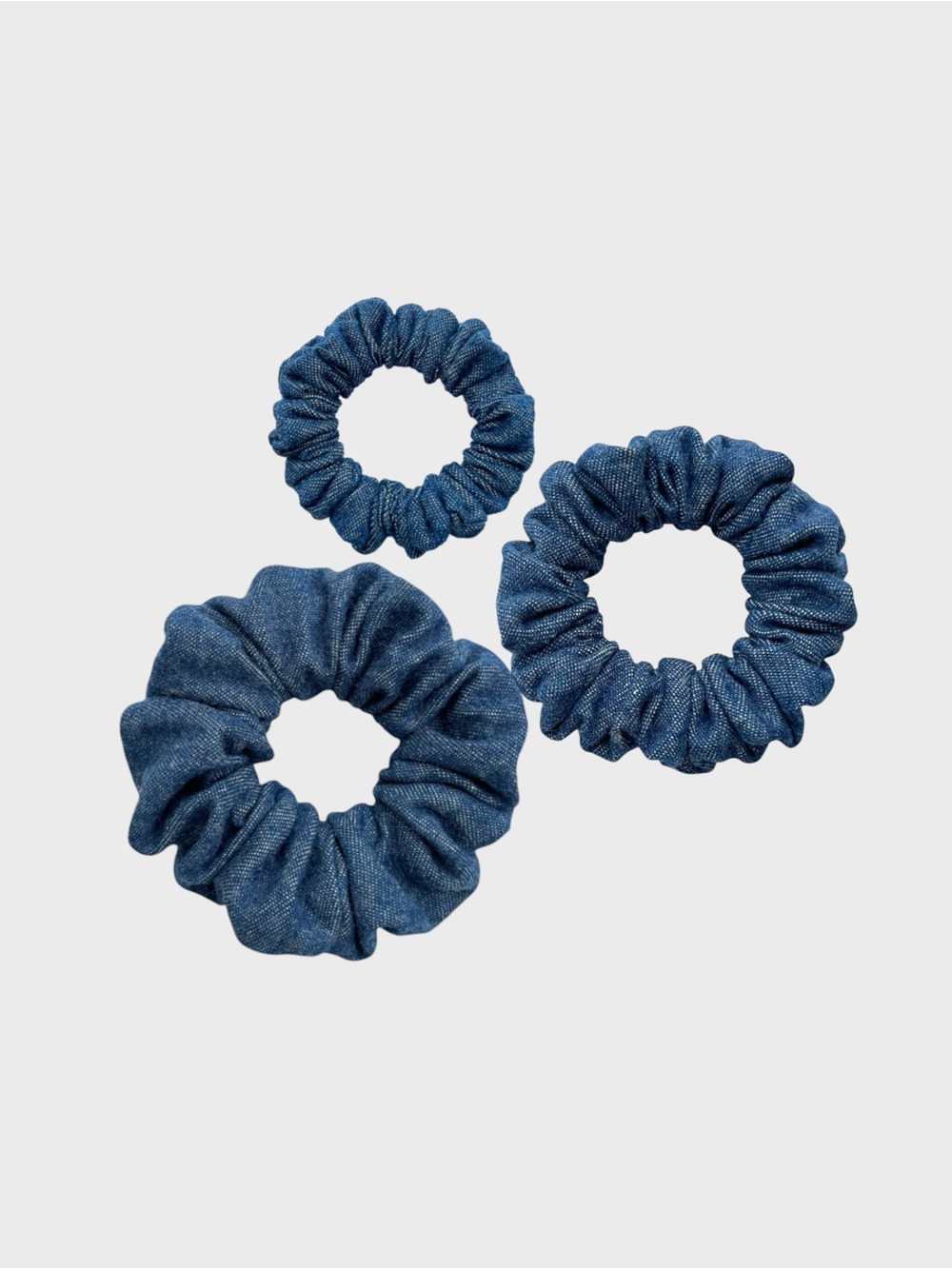 Denim Scrunchie Set - Picture 4 of 8